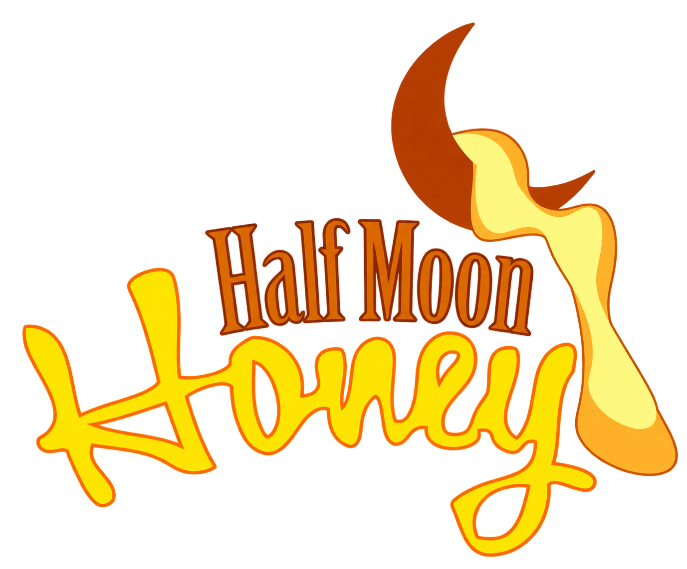 Half Moon Honey transparent logo